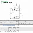 Roulement à rouleaux cylindriques NAS5014-UU-NR-IKO