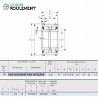 Roulement à rouleaux cylindriques NAS5015-UU-NR-IKO