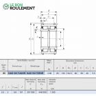 Roulement à rouleaux cylindriques NAS5017-UU-NR-IKO