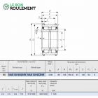 Roulement à rouleaux cylindriques NAS5019-UU-NR-IKO