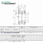 Roulement à rouleaux cylindriques NAS5028-UU-NR-IKO