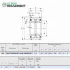 Roulement à rouleaux cylindriques NAS5030-UU-NR-IKO