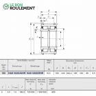 Roulement à rouleaux cylindriques NAS5032-UU-NR-IKO
