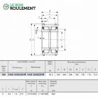 Roulement à rouleaux cylindriques NAS5036-UU-NR-IKO