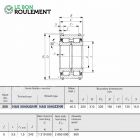 Roulement à rouleaux cylindriques NAS5040-UU-NR-IKO
